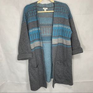 Sundance Quiet Isle Open Cardigan, Size Large